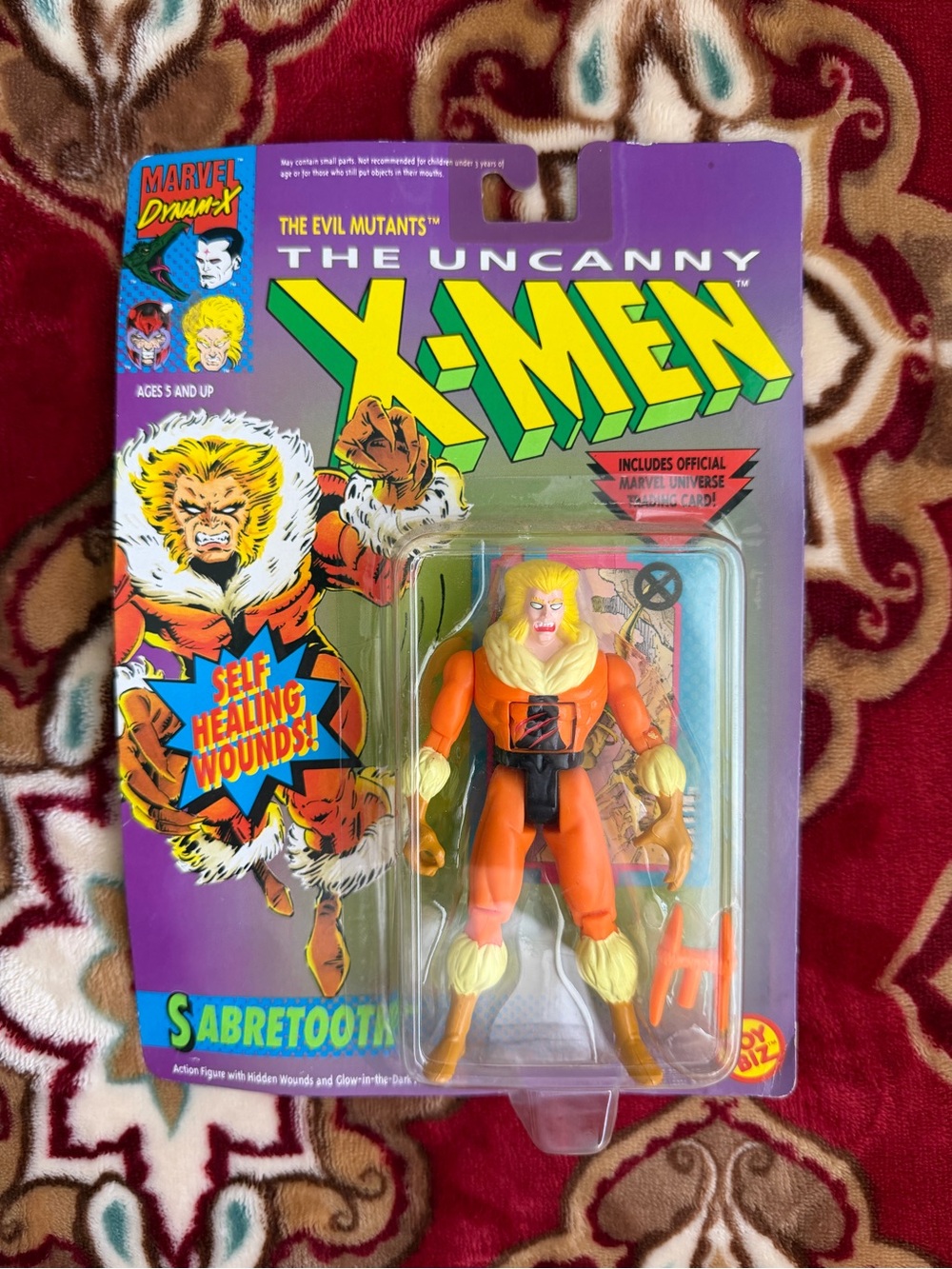 1992 Toy Biz Uncanny X-Men Sabertooth Evil Mutants MOC Sealed Action Figure